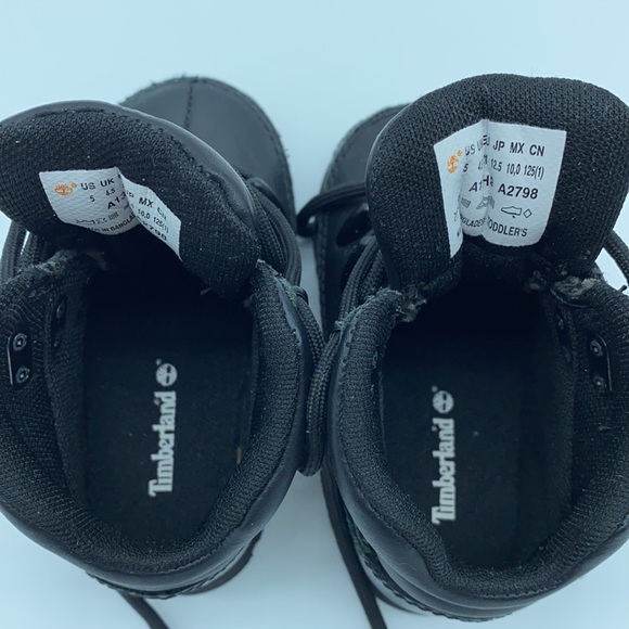 Timberland Black Sprint Hiker Shoes Baby Size 5 - Picture 4 of 11